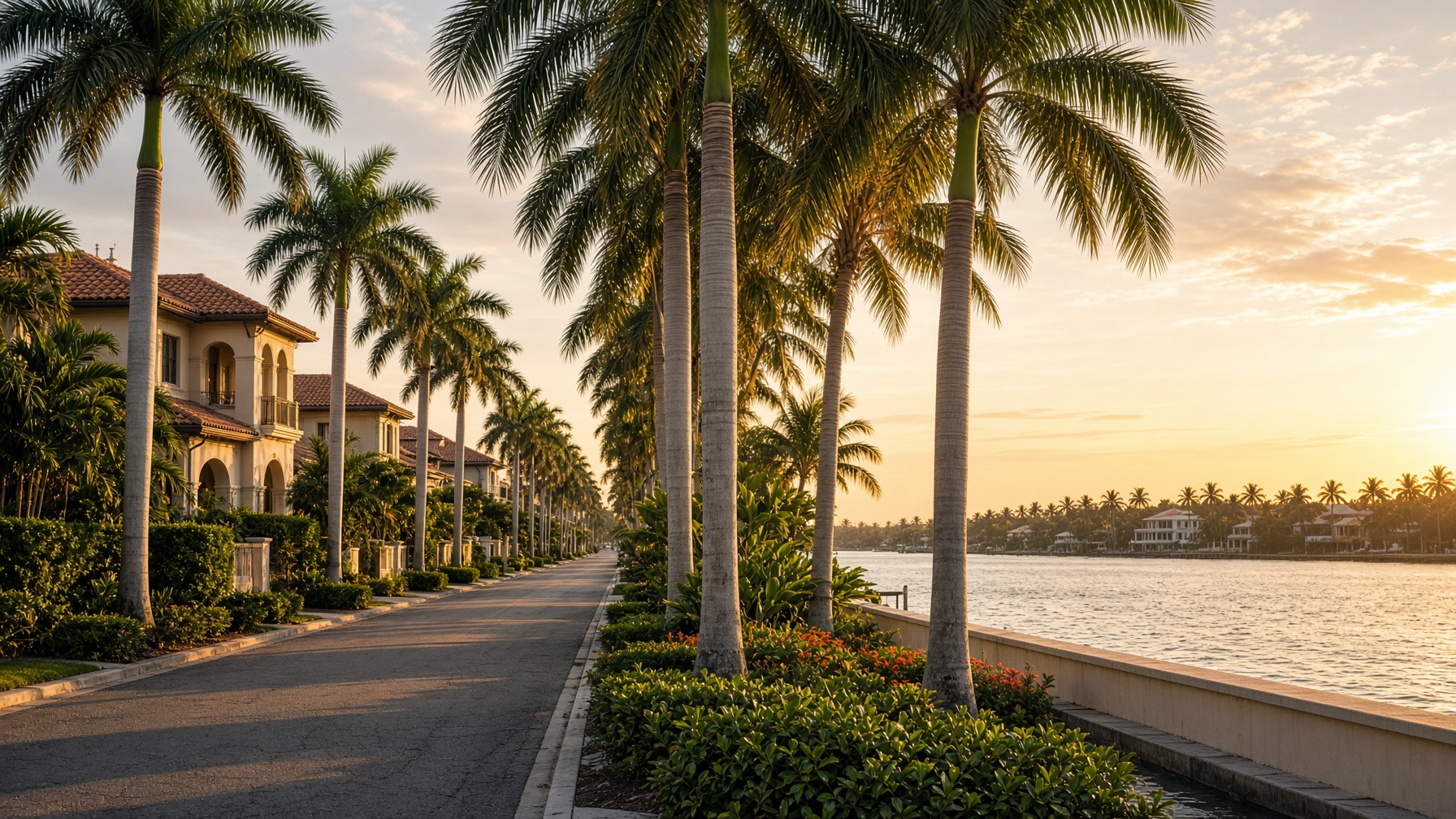 West Palm Beach waterfront street